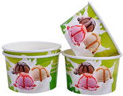 China Copos de papel congelados única parede do iogurte, recipientes de papel da pinta do gelado empresa