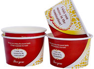 3oz 5oz Branded Ice Cream Cups / Bowls For Ice Cream Shop , Eco - Freindly Ink