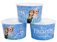 3oz 5oz Branded Ice Cream Cups / Bowls For Ice Cream Shop , Eco - Freindly Ink