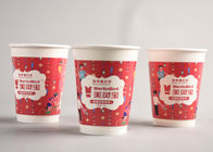 Copos de papel do Natal bonito para as bebidas quentes/a ir logotipo dos copos de café impressos