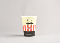 6 Colours Printing Food Grade Single Wall Coffee Hot  Paper Cups with Covers