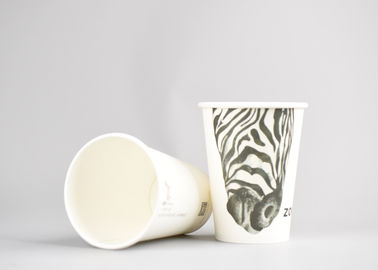 China Copos de papel impressos costume de um café da camada com tampas Eco amigável fábrica