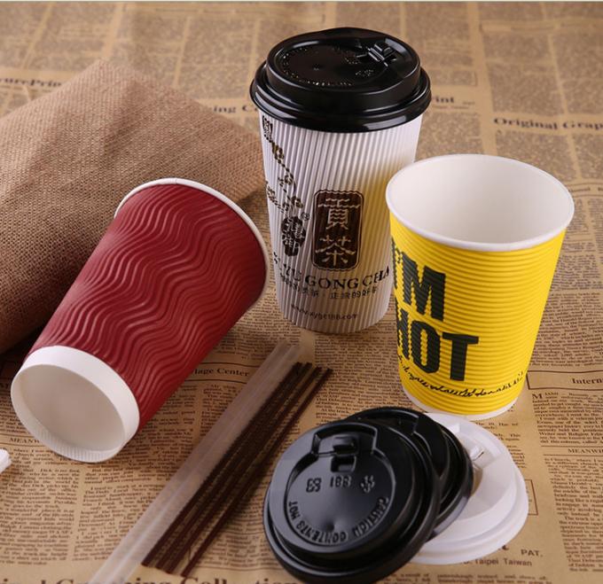 Copo bebendo de papel amigável de Eco, OEM afastado feito sob encomenda da forma dos copos de café