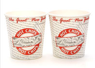 Heavy Weight French Fry Cups Greaseproof For Restaurant , 4 Color Process Printing
