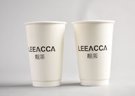 China o logotipo descartável dos copos 400ml de papel imprimiu copos de café de papel isolados empresa