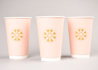 Reusable 16oz Double Wall Paper Cups For Hot Beverages Eco Friendly