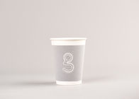 Copo bebendo de papel biodegradável para o costume do logotipo do café impresso