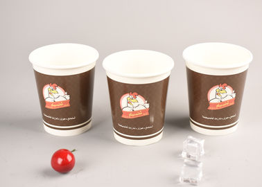 China Os copos 16oz de papel frios amigáveis de Eco congelaram copos de café recicláveis para a loja/escritório fábrica