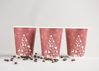 China 12oz reciclável descartável para ir copos de café com tampa plástica, cor vermelha fábrica